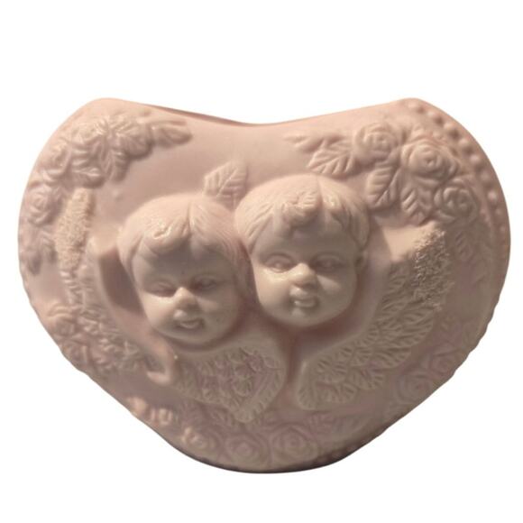 Pink‎ Cherub Hermatige Pottery Vase - Picture 1 of 5